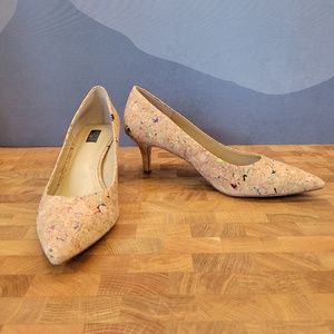 G.I.L.I Multicolored Cork Pumps